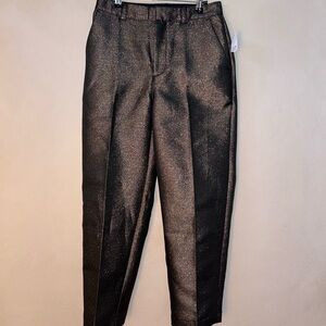 NWT GAP Women's Black w/Gold Shimmer Trousers